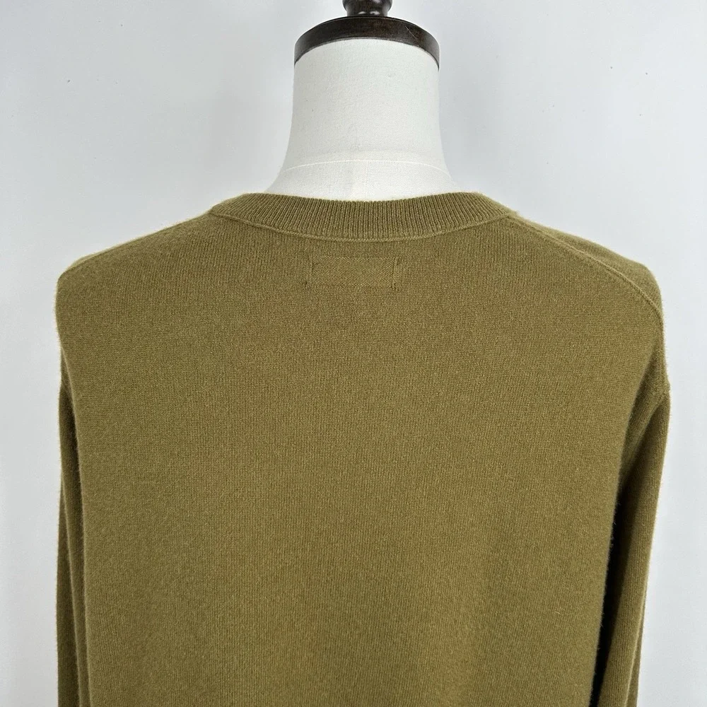 Banana Republic Cashmere Crew Neck Sweater Men's XXL Tall Nettle Leaf Green NWT